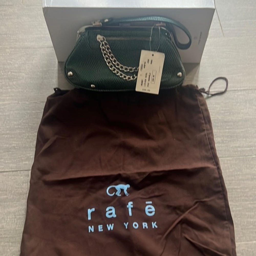 Rafe turquoise bag clutch with chains